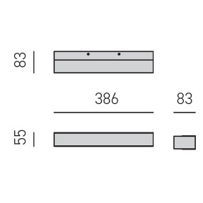 Gea Luce GAP applique LED GAP511 LIGNE