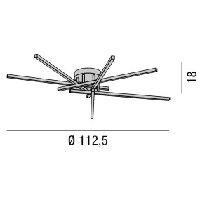 Plafoniera led Perenz SYNCRO 8050 CT