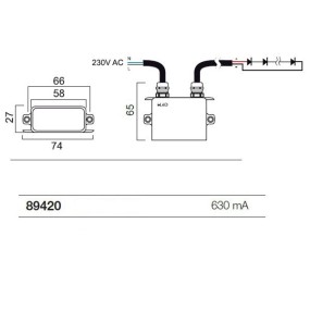 Alimentatore 89420 driver esterno IP67