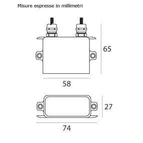 Alimentatore Linea Light BERET 89420 driver esterno IP67