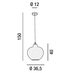 Lampadario rame Perenz BOWL 6666 RM