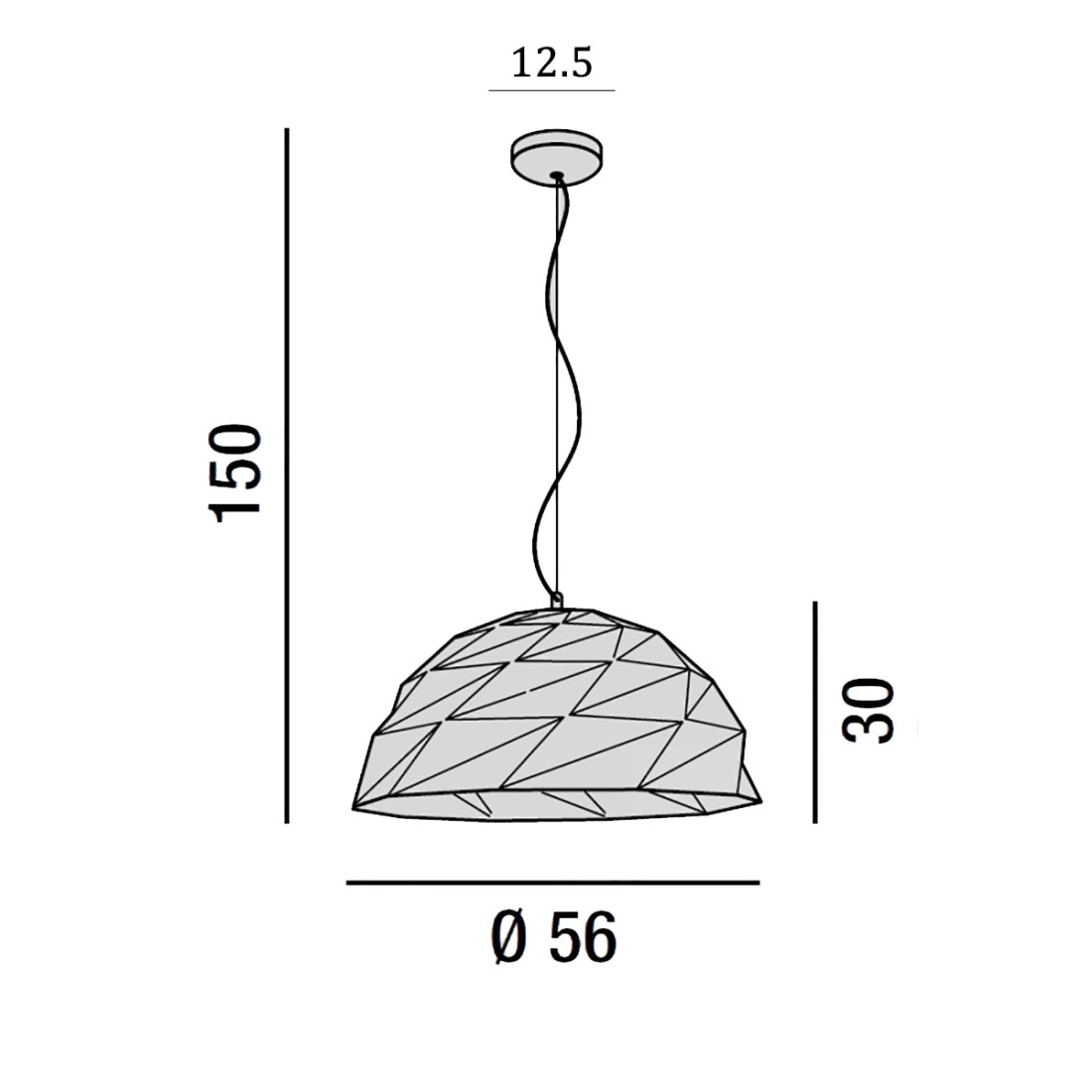 Lampadario moderno Perenz TILT 6624 NOR