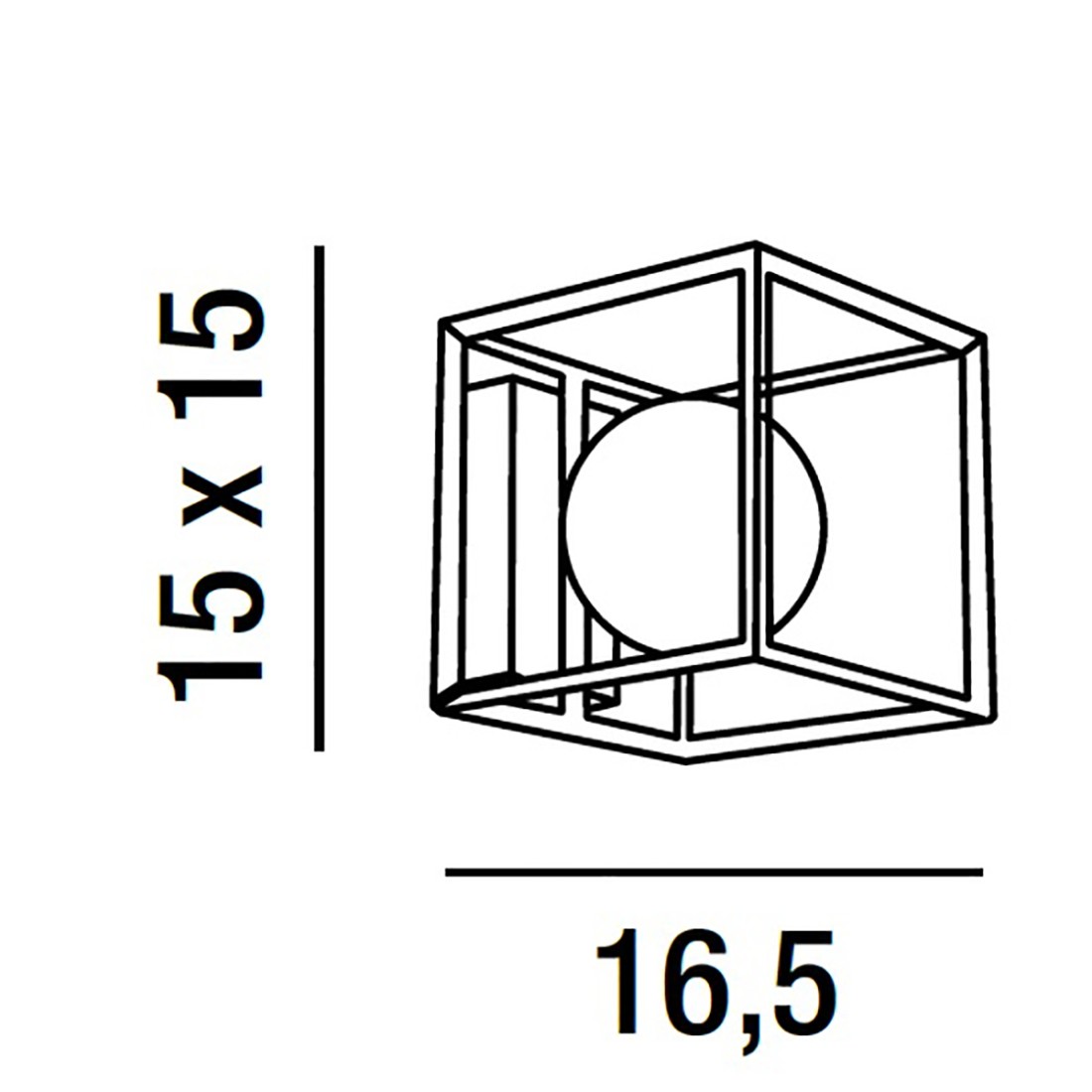 Applique murale moderne Perenz CUBE 6691